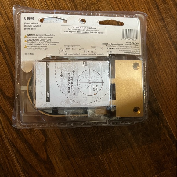 💜5/$25 New Brass Deadbolt Lock and Key - Picture 6 of 8